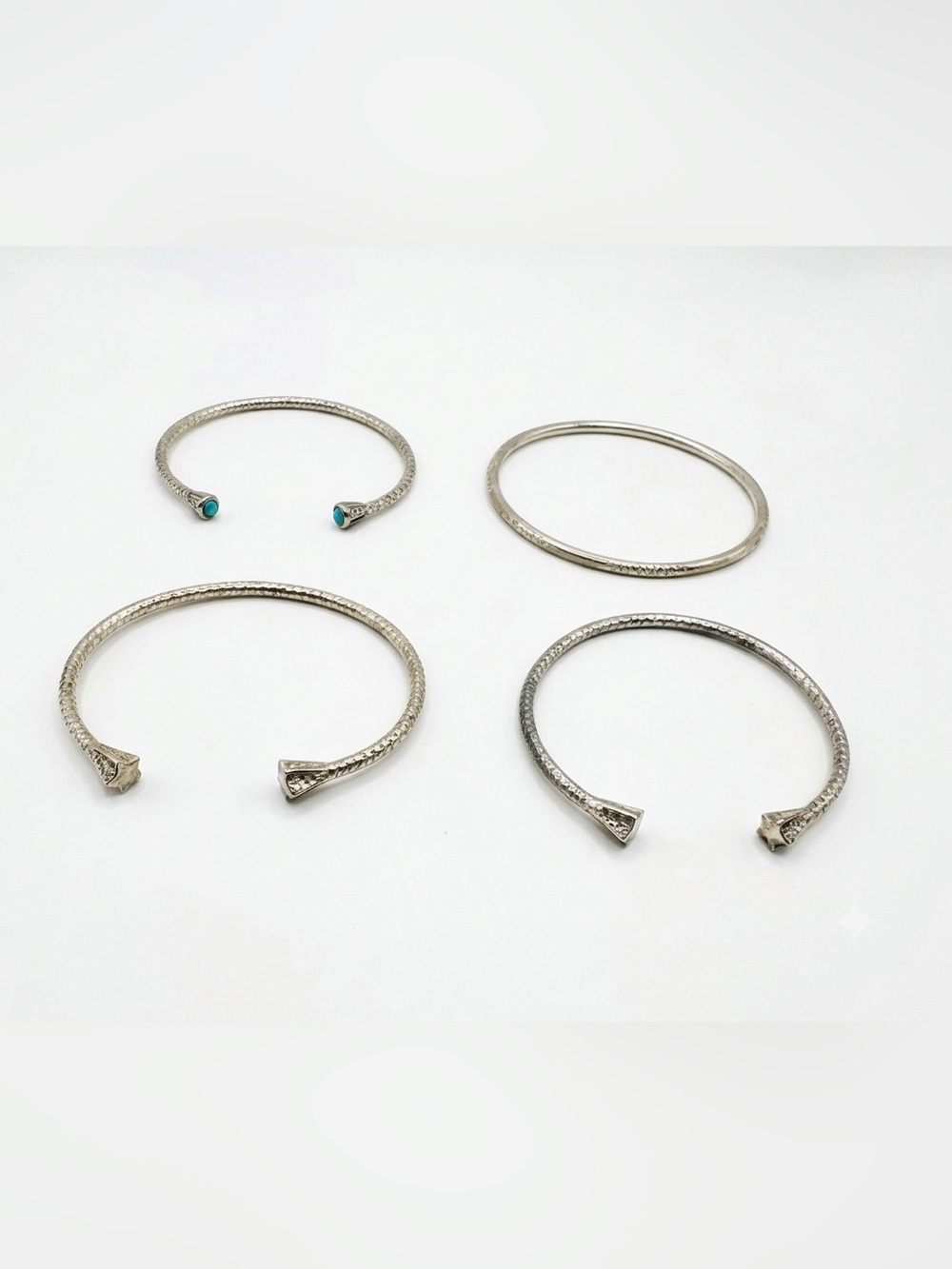 (4) Melinda Maria Assorted Gold Bangles